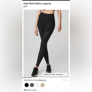 ALO Moto Leggings - worn once